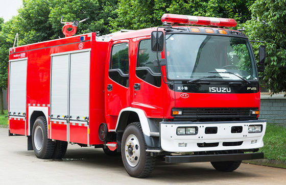 ISUZU 10T ถังน้ํา ไฟดับเพลิง รถบรรทุก ไฟดับเพลิง เครื่องยนต์ ราคาถูก